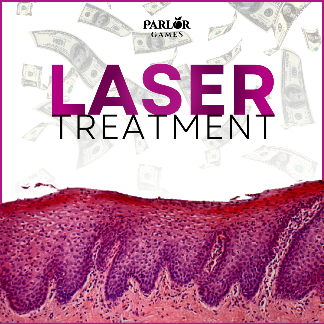 100 GAMES LASER TREATMENT.